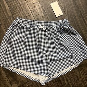 Altar'd State Black and White Gingham Shorts